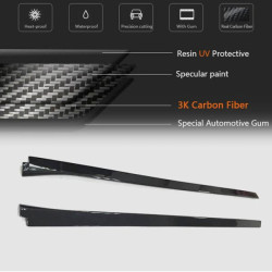 Купити Бокові пороги (Карбон) для Cadillac ATS