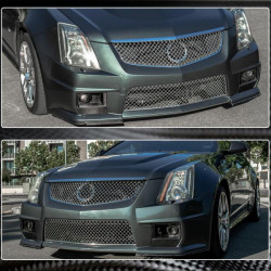 Купити Накладки на передній бампер Flap (для CTS V Coupe, Карбон) для Cadillac CTS 2007-2014 рр