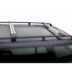 Купить Перемычки на обычные рейлинги без ключа Can V1 (2 шт) до 105 см, Черные для Volkswagen Tiguan 2016-2023 гг