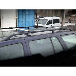 Купить Перемычки на обычные рейлинги без ключа Can V1 (2 шт) до 105 см, Черные для Volkswagen Tiguan 2016-2023 гг