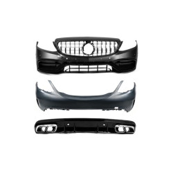 Купити Комплект обвісів з повним заднім бампером (AMG C63-designs 2018-2021) для Mercedes C-сlass W205 рр