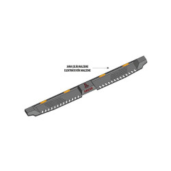 Купити Бокові пороги Dakar V2 з LED (2 шт, метал) для Volkswagen Amarok 2022- рр