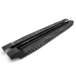 Купити Бокові пороги Dakar V1 без LED (2 шт, метал) для Volkswagen Amarok 2022- рр