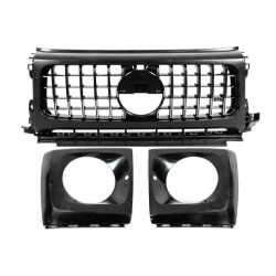 Купити Решітка з окулярами G63 AMG 2018-style (для авто зі встановленим комплектом рестайлінгу) для Mercedes G сlass W463 1990-2018рр