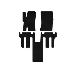 Купити Килимки текстильні Premium (2 ряди, Чорний) для Ssang Yong Rodius