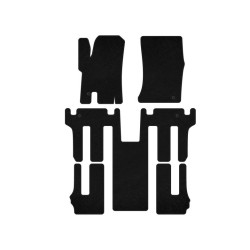 Купити Килимки текстильні Premium (3 ряди, Чорний) для Ssang Yong Rodius