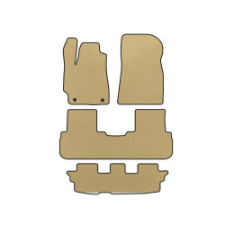 Купити Килимки EVA (3 ряди, Бежевий) для Toyota Highlander 2008-2013 рр