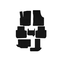 Купить Коврики текстильные Premium (3 ряда, 7-местный, Черный) для Volkswagen Atlas (Terramont)