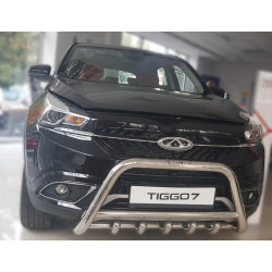 Купить Кенгурятник WT003 (нерж) для Chery Tiggo 7 2016-2019 гг