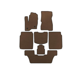 Купить Коврики EVA (3 ряда, 2013-2019, Коричневый) для Ford Flex