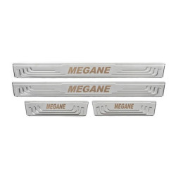 Купити Накладки на пороги V-2 (4 шт., нерж) для Renault Megane IV 2016-2025 рр