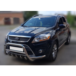 Купить Кенгурятник с усами WT003 (нерж.) для Ford Kuga 2008-2013 гг