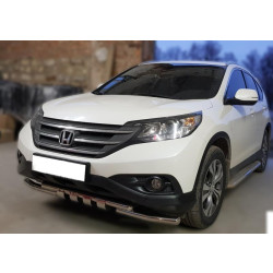 Купить Передняя защита Shark (нерж) для Honda CRV 2012-2016 гг