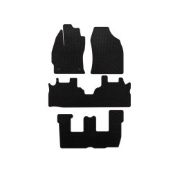 Купить Коврики EVA (3 ряда, Черный) для Toyota Prius Plus