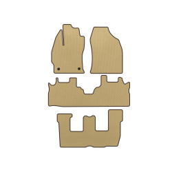 Купить Коврики EVA (3 ряда, Бежевый) для Toyota Prius Plus