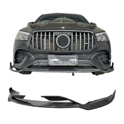 Купити Накладка на передній бампер Lip (для GLE53/AMG-Line 2023-2025, Карбон) для Mercedes GLE W167
