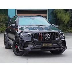 Купити Накладки на передній бампер (для GLE53/AMG-Line 2023-2025, Карбон) для Mercedes GLE W167