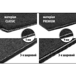 Купить Коврики текстильные Premium (SD, Черный) для Honda Accord V 1997-2002 гг