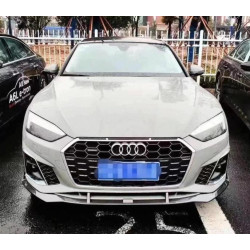 Купити Накладка на передній бампер Lip V4 (для S-Line 2021-2025, Карбон) для Ауди A5 рр