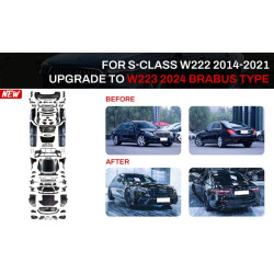 Купить Комплект рестайлинга в W223 BRB (с дверными ручками и вставками) для Mercedes S-сlass W222