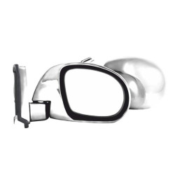 Купить Зеркала боковые Carlife, уни. цвет хром, с шарниром, сферическое – выпуклое, антибл. покр.. комп.2шт