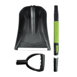 Купить Лопата Bi-Plast снегоуборочная телескопическая со съемной рукояткой, длина 58-73 см. ширина 30 см