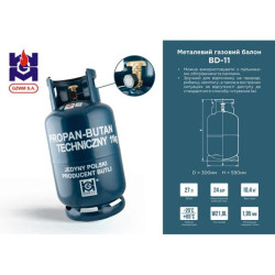 Купить Газовый баллон металлический GZWM S.A. 27,2л