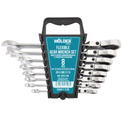 Купить Набор ключей Molder с трещоткой и карданом CR-V, 8шт