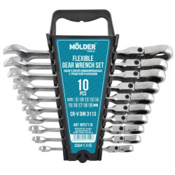 Купить Набор ключей Molder с трещоткой и карданом CR-V, 10шт