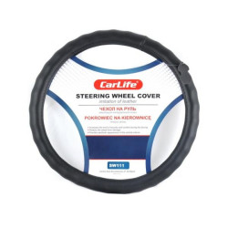 Купить Чехол на руль Carlife 41-43 см из искусственной кожи, черный SW111XL