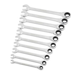 Купити Набір ключів Winso PRO комбіновані з тріскачкою CR-V 10шт (8-10-12-13-14-15-17-19мм)