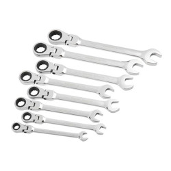 Купити Набір ключів Winso PRO комбіновані з тріскачкою та карданом CR-V 8шт (8-10-12-13-14-15-17-19мм)