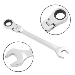 Купити Набір ключів Winso PRO комбіновані з тріскачкою та карданом CR-V 12шт (7-8-9-10-12-13-14-15-16-17-18-19мм)