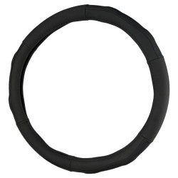 Купить Чехол на руль Carlife 39-41см, кожа, черный SW245L