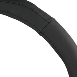 Купить Чехол на руль Carlife 39-41см, кожа, черный SW245L