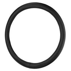 Купить Чехол на руль Carlife 39 - 41см, экокожа, черный, один шов, перфорированный SW141L