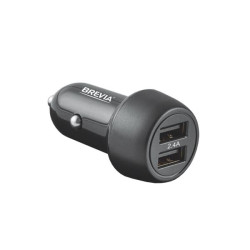 Купить Автомобильное зарядное устройство Brevia ePower DualDrive 12W 2xUSB-A черный
