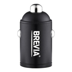 Купить Автомобильное зарядное устройство Brevia ePower NanoMetal 38W 1xUSB-C+1xUSB-A черный