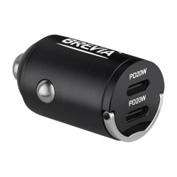 Купить Автомобильное зарядное устройство Brevia ePower NanoMetal 40W 2xUSB-C черный
