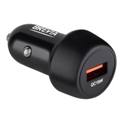 Купить Автомобильное зарядное устройство Brevia ePower SingleDrive 18W черный 1xUSB-A