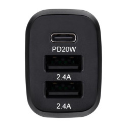 Купить Автомобильное зарядное устройство Brevia ePower TriDrive 44W 1xUSB-C+2xUSB-A черный