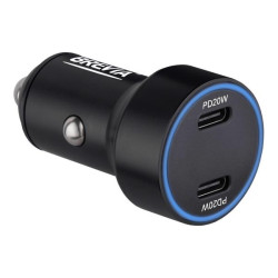 Купить Автомобильное зарядное устройство Brevia ePower DualCharge Display 40W 2xUSB-C черный