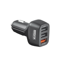 Купить Автомобильное зарядное устройство Brevia ePower TriDrive 42W 3xUSB-A черный