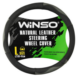 Купить Чехол на руль Winso L, Ø39-41 кожаный 143530