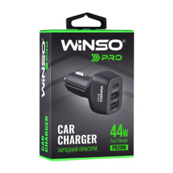 Купить Автомобильное зарядное устройство Winso PRO 44W USB-C+2xUSB-A