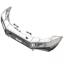 Buy Bumper Front with a place under fog lights AFN - Mitsubishi L200 2015-2019