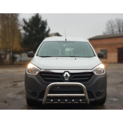 Купити Кенгурятник WT003 (нерж) для Renault Lodgy 2013-2022 рр