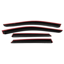 Купить Ветровики с хром молдингом (4 шт, Niken) для Volkswagen Taigo 2020- гг