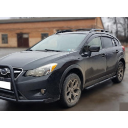 Купити Бічні труби Black BB002 (2 шт., нерж.) для Subaru XV 2011-2017 рр