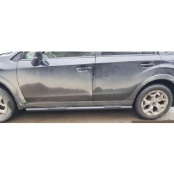 Купити Бічні труби Black BB002 (2 шт., нерж.) для Subaru XV 2011-2017 рр